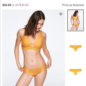 Ribbed Velvet Brallete and Panty Set